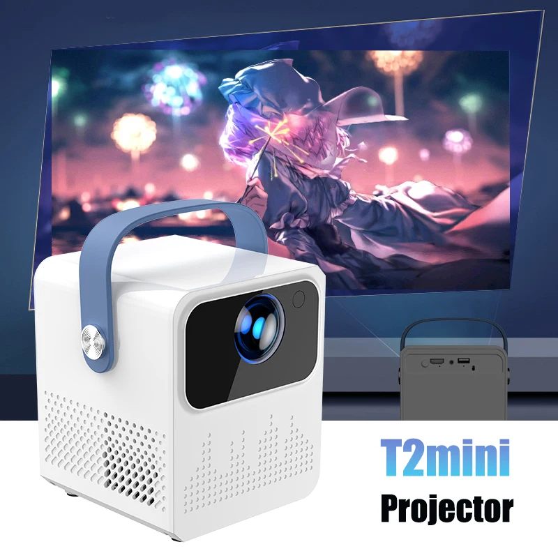 T2 Mini Android T2 mini android 11 projetor 180ansi 1280*720p cinema em casa ao ar ...