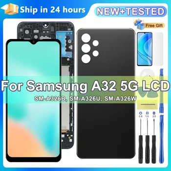 6.5 ''NUOVO Schermo Per Samsung A32 5G Display LCD Touch Screen Digitizer Per Samsung A32 5G A326 A326B A326U Display di Ricambio