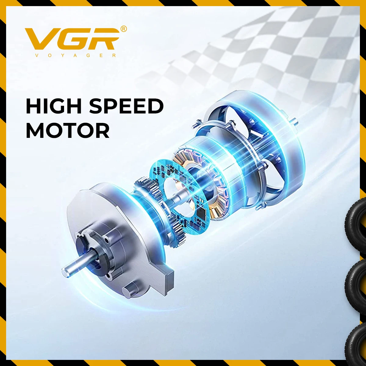 VGR ماكينة قص الشعر كهربائي مجز احترافي ماكينة تشذ...