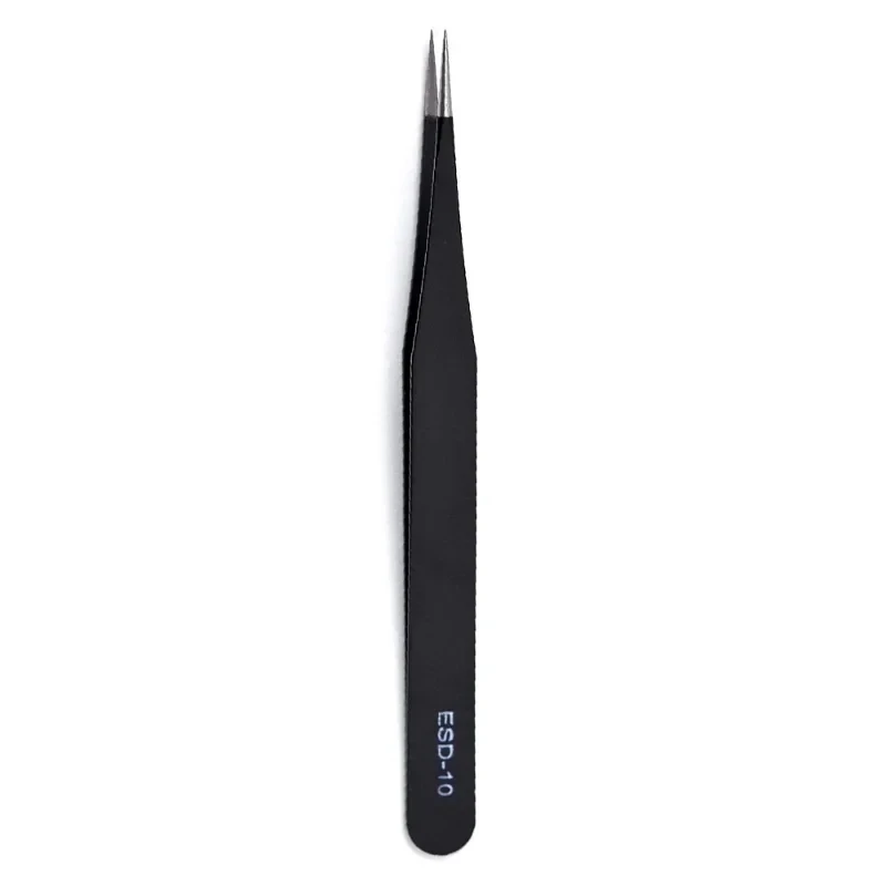 Precision Tweezers 6PCS Precision Tweezers Set ESD Anti Static Stainless Steel Tweezers Repair Tools for Electronics Repair Soldering Craft