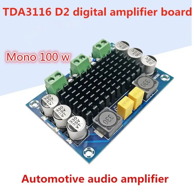 

Free amplifier board TPA3116D2 DC 12-26V 100W Mono Channel Digital Audio Amplifier Board Stereo High Power low noise speaker