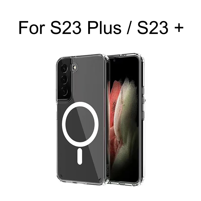 Magnetic Attraction Clear Case with MagSafe Magnet Cover