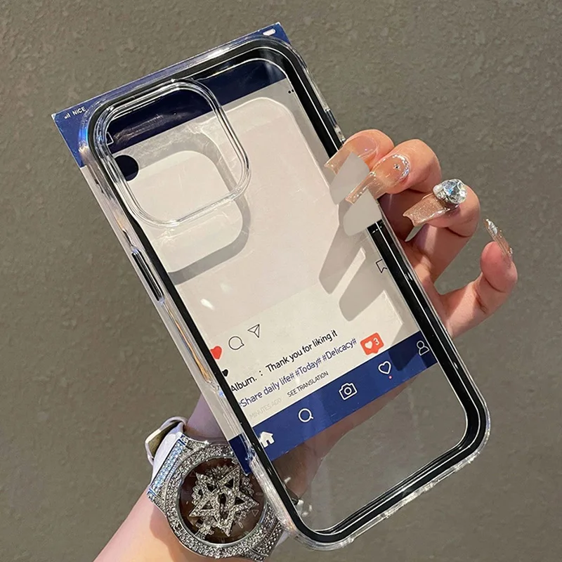 حافظة هاتف شفافة لهاتف آيفون 16 برو حافظة آيفون 13...