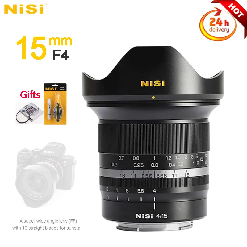 Nisi 15Mm F4 Full Frame Obiettivo Super Grandangolare Per Sony E Canon Rf Nikon Z Fujifilm X Leica L Mount Fotocamera Mirrorless