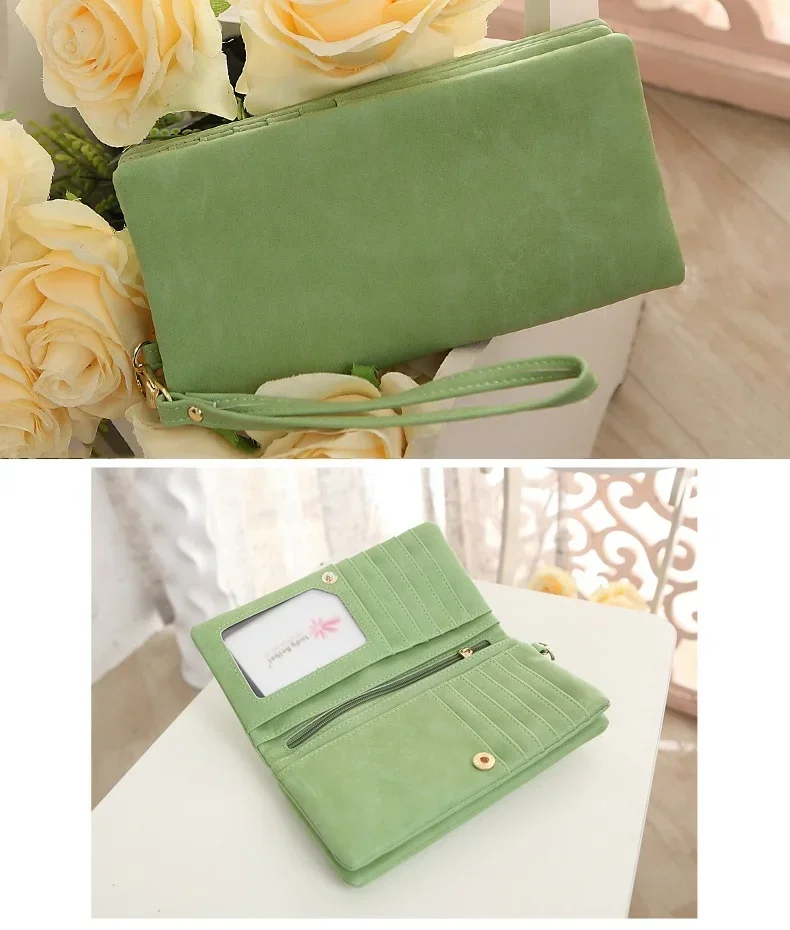 UltraKey women's wallet card purse Candy color zipper phone wallet coin purse fashion lady clutch
