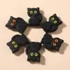 10Pcs 20x28mm Cartoon Black Cat Teether Beads Food Grade Silicone Chew Beads For Care Toy Accessory DIY Baby Pacifier Chain 2