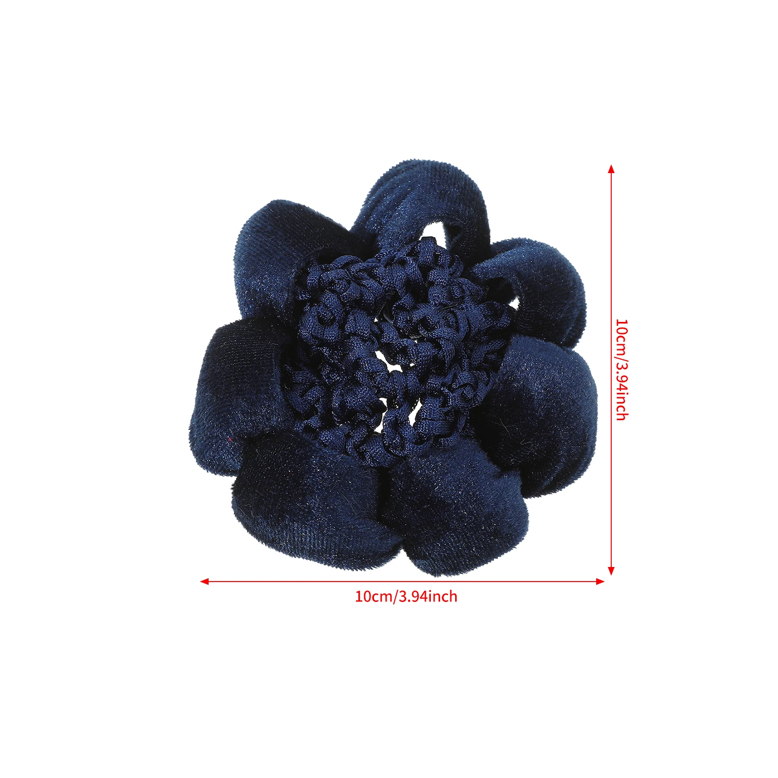 1pc Fashion Hair Net Girl Adjustable Elastic Pleated Lacework Ponytail Holder Mesh Hairband Meatball Head Hair Rope Headwear