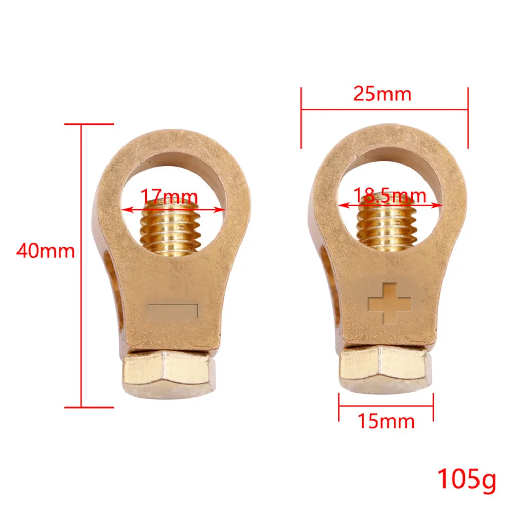 2Pcs Car Battery Terminal Wire Cable Clamp Top Quick Post Terminal Positive Negative Electric Connector Clamps Auto Accessories
