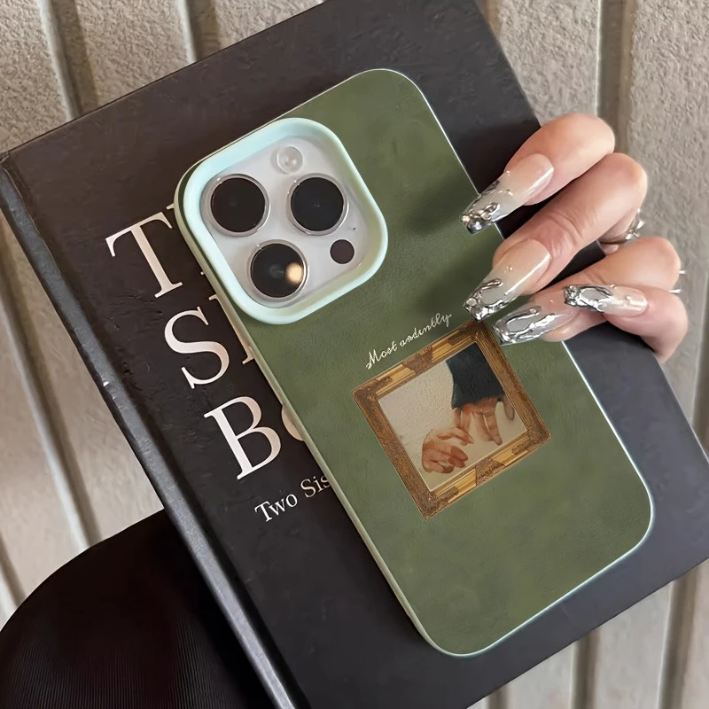Elegant Retro Oil Painting Couple Design Soft Phone Case Cover