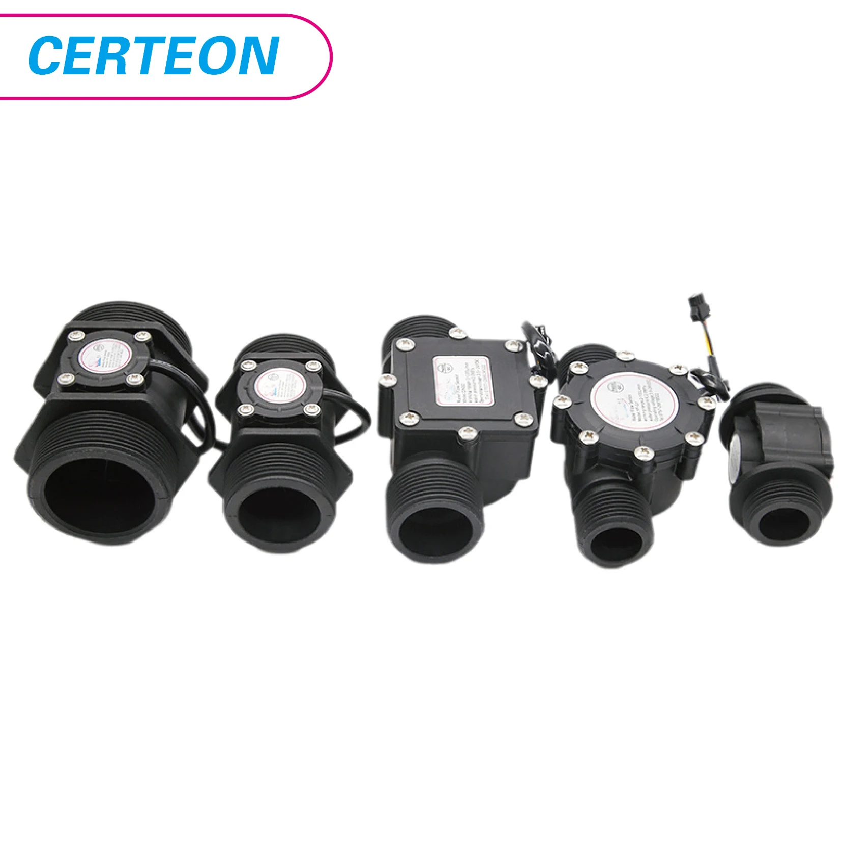 Water Flow Sensor Water Flow Sensor Hall Effect Flow Meter 1/2 3/4 1 2 Inch Nylon Liquid Meter for Irrigation Water Heater