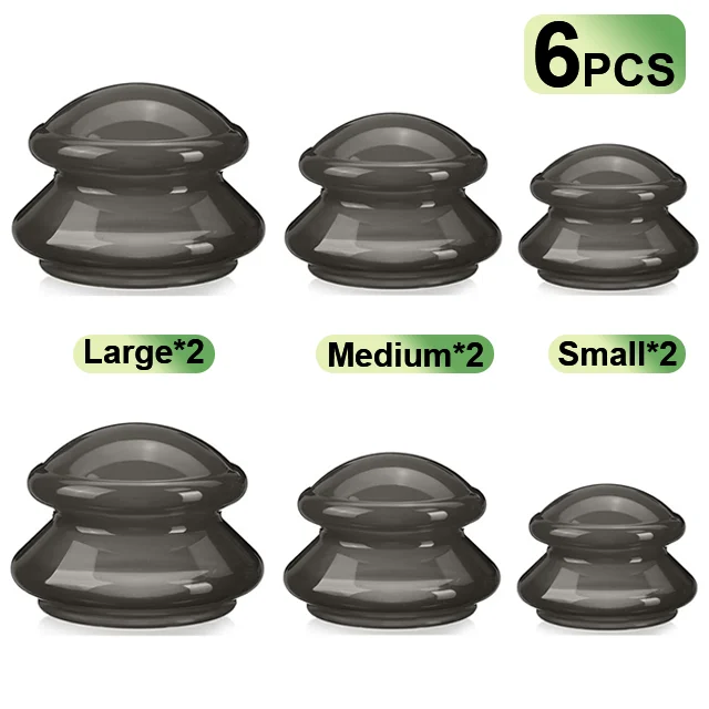 6PCS Black
