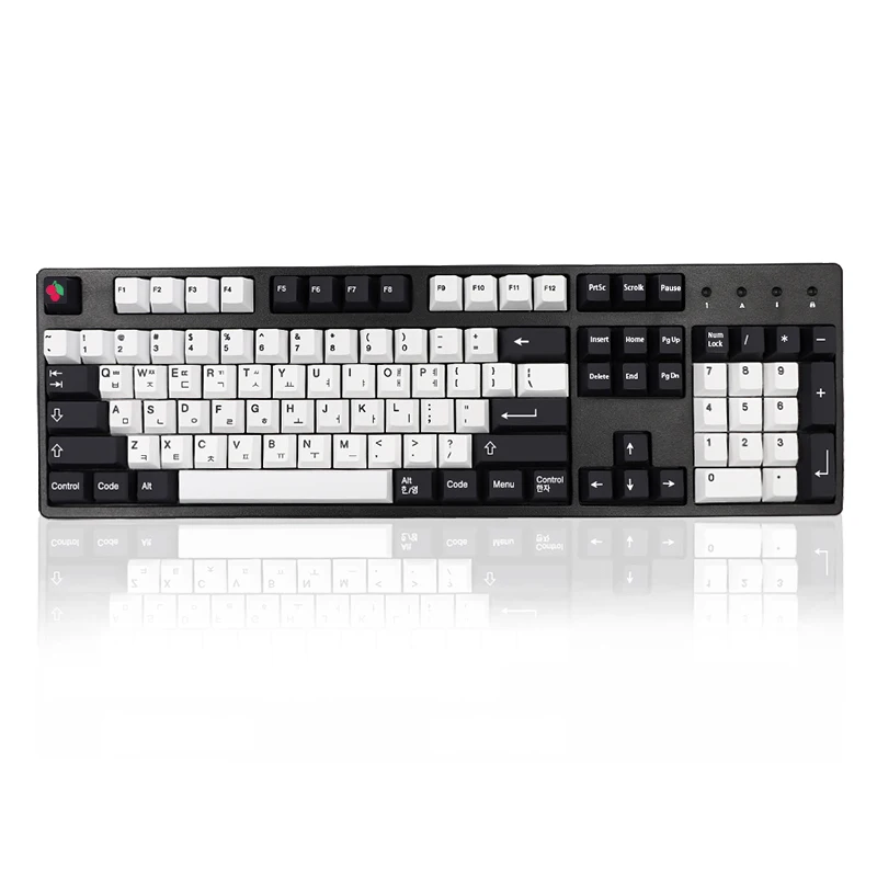 Teclas Gmk Preto Branco Russo Coreano Keycaps Cereja Perfil Pbt Tintura Sublimação Teclado Mecânico para mx Switch 137