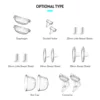Electric Breast Pump Replacement Accessory Includes 2PCS Duckbill Soft Food-Grade Silicone for INS Wearable Breast Pump 5