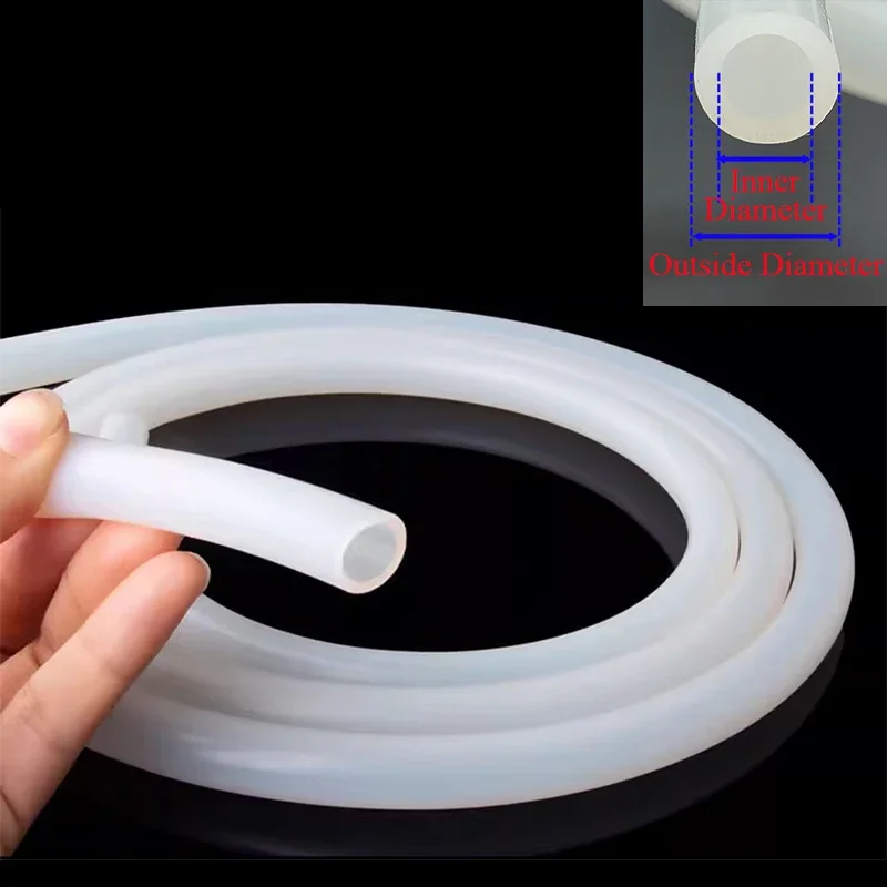 High-Temperature Resistant Flexible Silicone Hose - 5M Food Grade Tubing