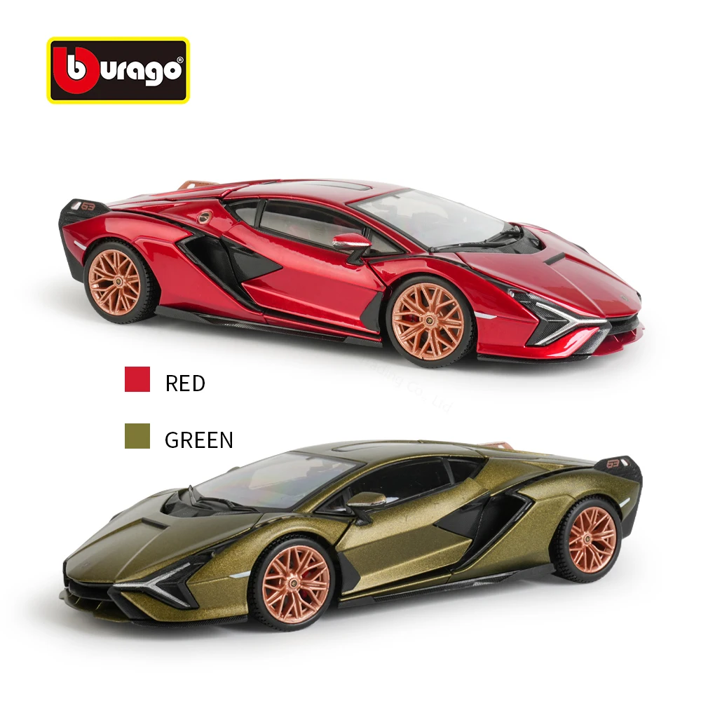 Lamborghini Siàn FKP 37 - Red - 1/24 Scale - Bburago | Libreria