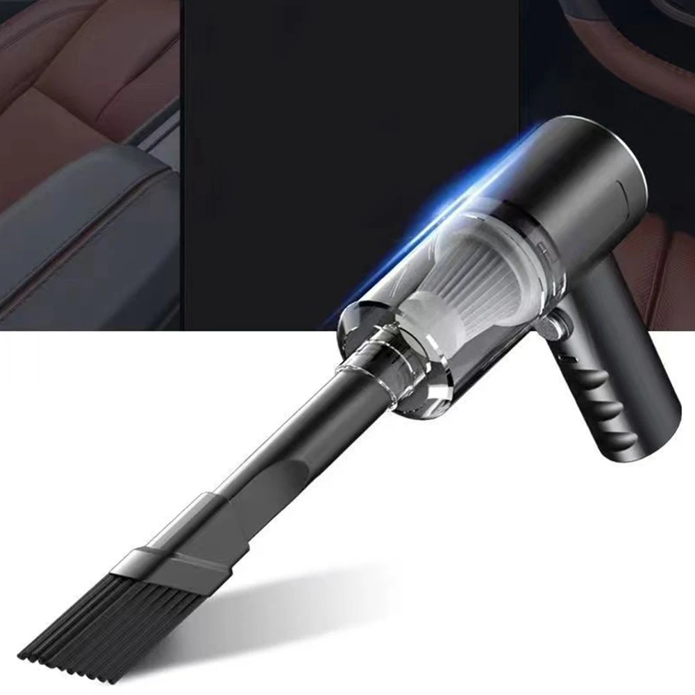 Car Hoover 6000PA Small Air Duster 1200mAh Powerful Hoover 2 in 1 Wireless Dust Collector USB Charging for Home Vehicle Cleaning