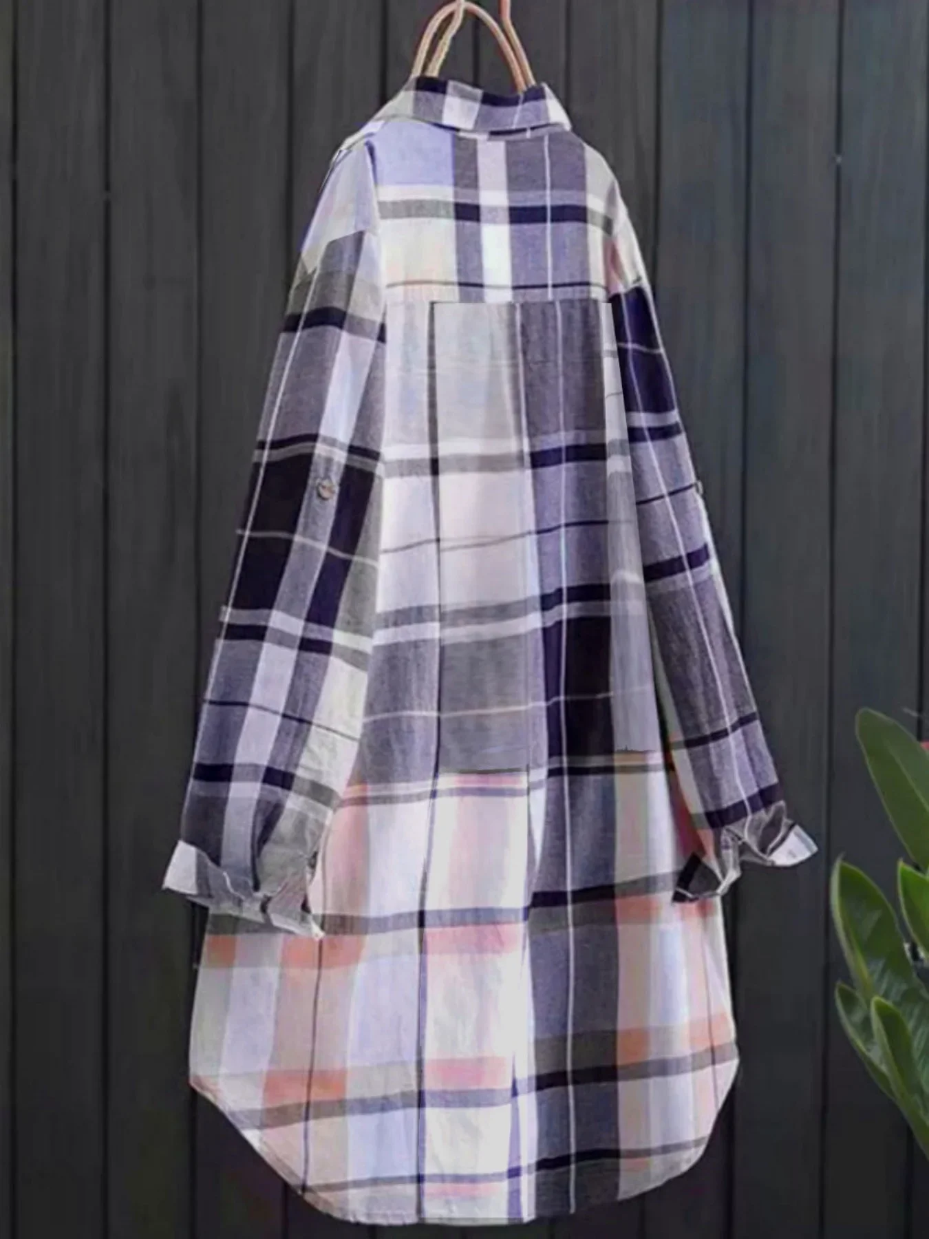 Plus Size Women’s Shirts 2025 Lapel Square Plaid Tops Long Sleeve Korean Style of Casual Fashion Single-breasted Sunscreen Coat Best Sellers In Women's Clothing Plus Size Women’s Shirts 2025 Lapel Square Plaid Tops Long Sleeve Korean Style of Casual Fashion Single-breasted Sunscreen Coat Best Sellers In Women's Clothing