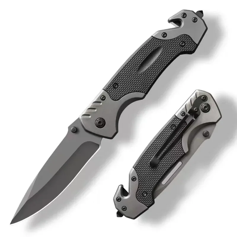 Camping Knife Outdoor Multifunctional Folding Tactical Defense Knife Outdoor Survival Camping EDC Sharp Knives