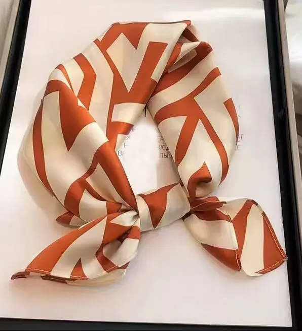 100% Silk Bandana Scarf – Luxury Square Neckerchief