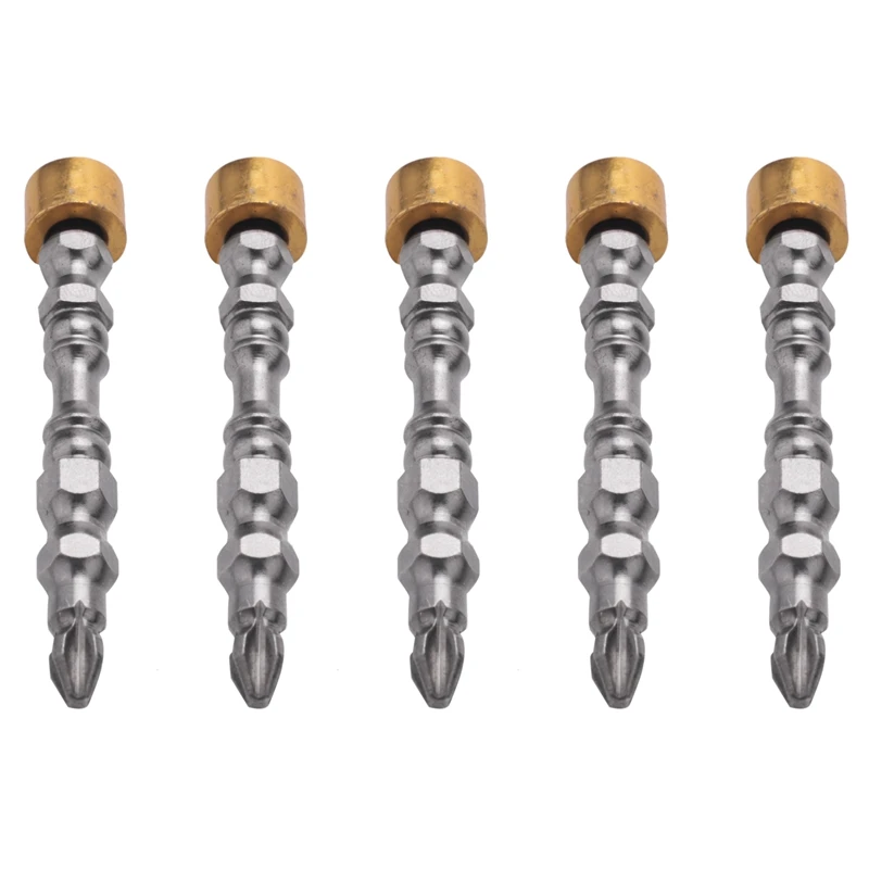 

5X PH2 Hardness 65MM Cross Head Screwdriver Bit Double Head Electric Screwdriver With Magnetic Ring