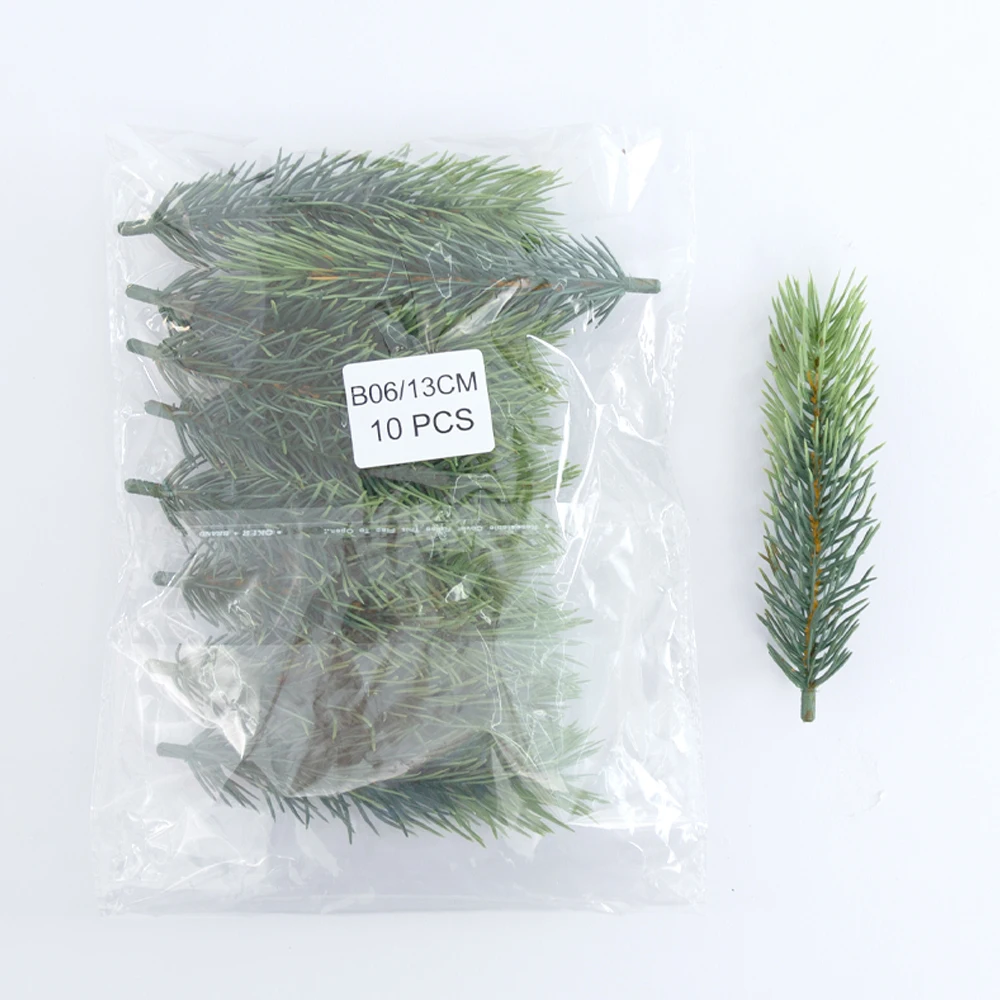 Set of 10/20 Artificial Pine Needle Branches for Floral Arrangements and Christmas Decorations