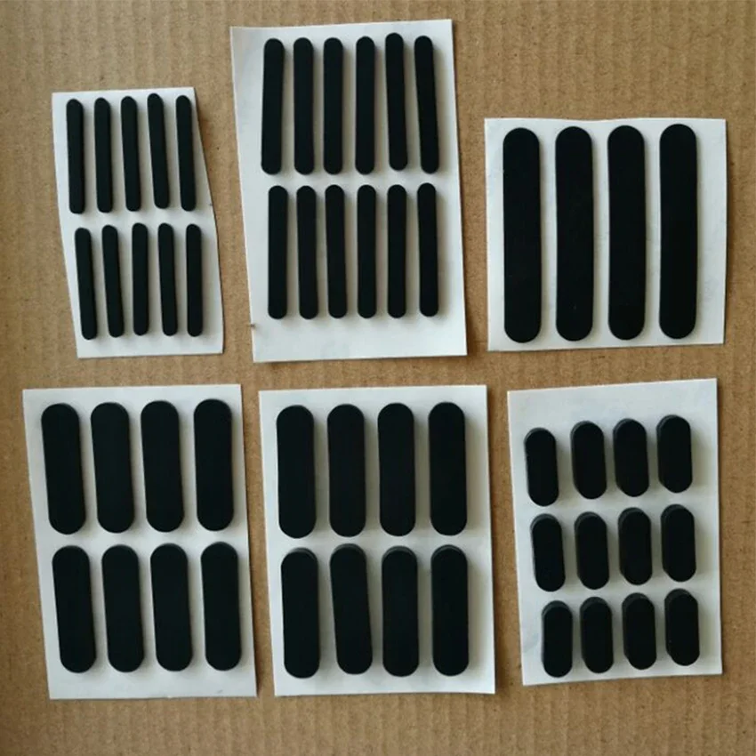 10Pc Anti-slip Self Adhesive Silicone Rubber Oval Mat Cabinet Equipment Feet Pad Floor Protectors Width 3-10mm silicone rubber pads
