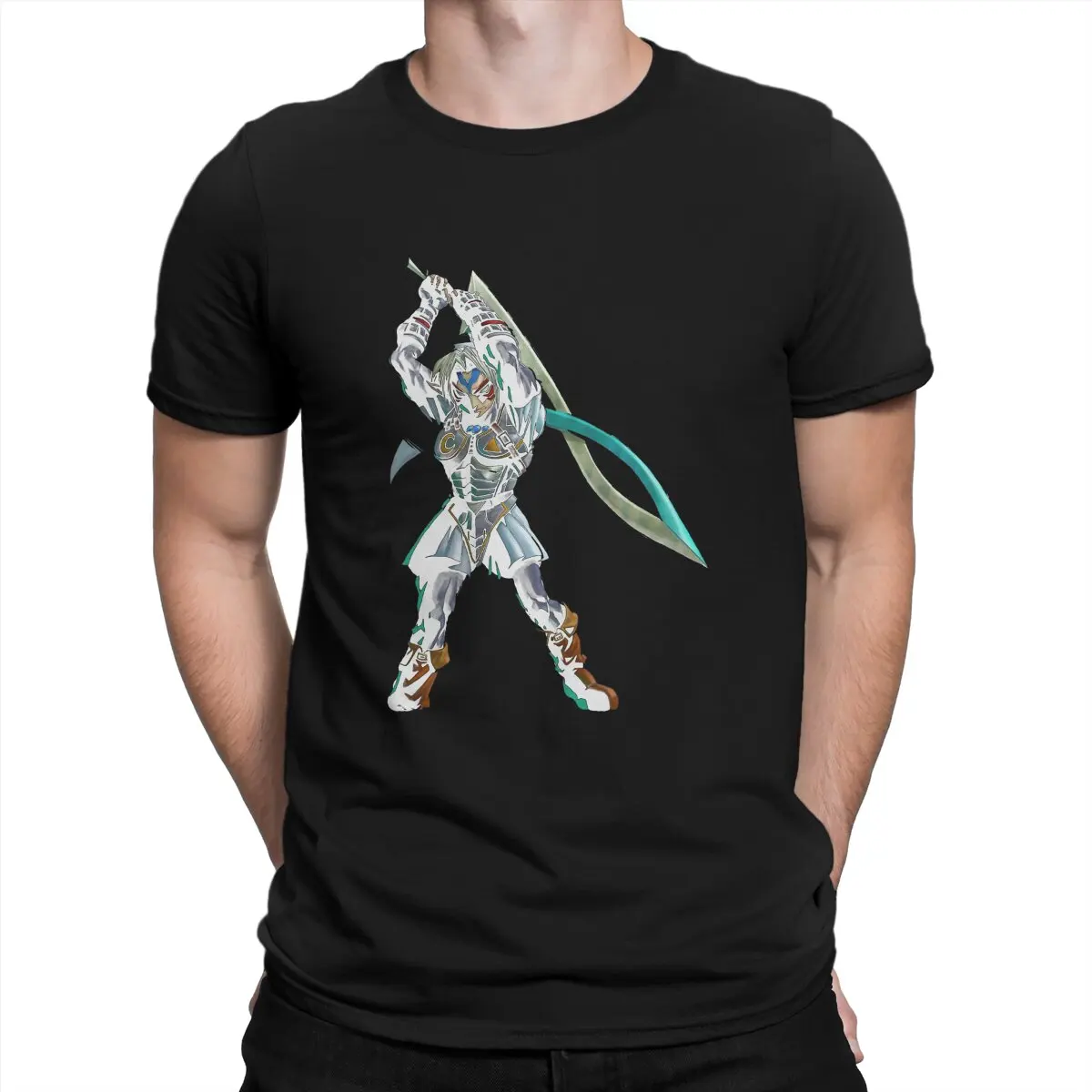 thumbnail image 1 of Camiseta Z-Zelda más nueva para hombre, camiseta de cuello redondo con máscara de Majora's Deity Fierce, regalo personalizado, ropa urbana, 1 of 6