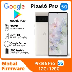 Google Pixel 6 Pro 5G Unlocked Mobile Phone 6.7" 12GB RAM 128/256GB ROM Octa Core NFC Google Tensor Original Android CellPhone