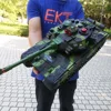 1:12 44CM Super Big RC Tank Launch Cross-Country Tracked Remote Control Vehicle Charger Battle Hobby Toys for Boys Children Gift 1