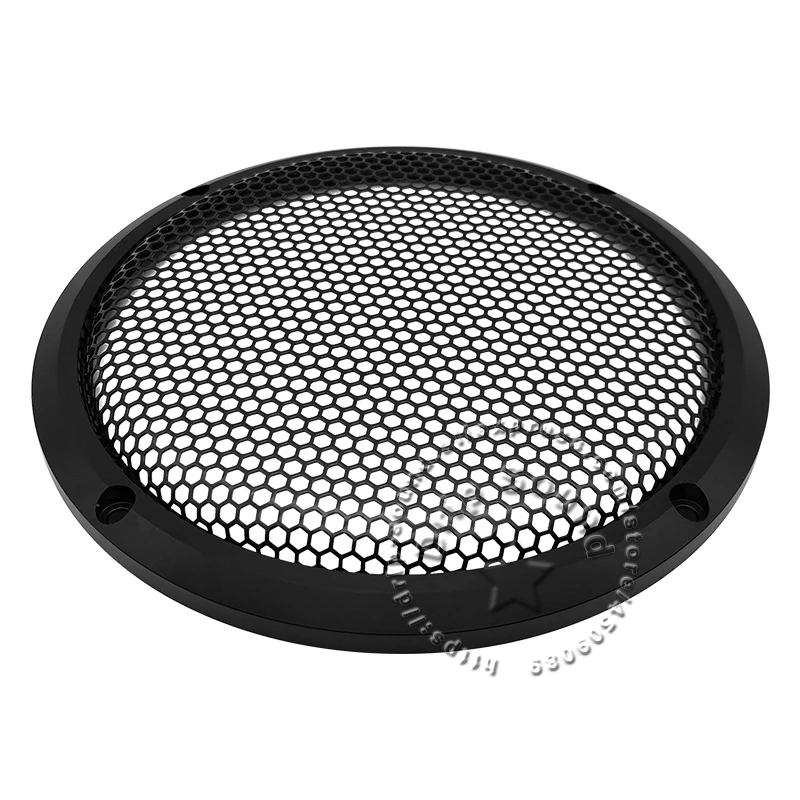 Speaker Grill Conversão Net Cover Carro Retrofitting Porta Áudio Círculo Decorativo Full Metal Mesh Grille 169 mm 6.5 Pcs - Image 4