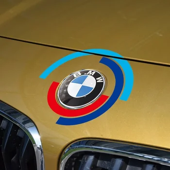 Car Hood Engine Cover Logo Sticker Bonnet Decal for BMW E60 E90 F20 F30 F10 G30 Z4 F15 F16 F25 G05 G20 X1 X5 E70 Auto Accesorios 1