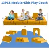 Modular Kids Play Couch, 13PCS Modular Couch Kids, Kids Couch for Playroom,Modular Kids Couch for Boys and Girls 2