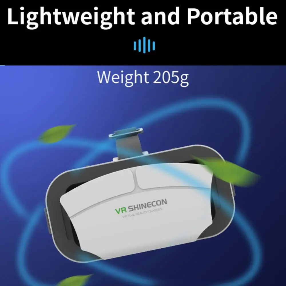 3d Vr Glasses 3d Virtual World Stereo Helmet Headset Portable Devices For Mobile Phones Under 7 Inches Vr Shinecon Headset