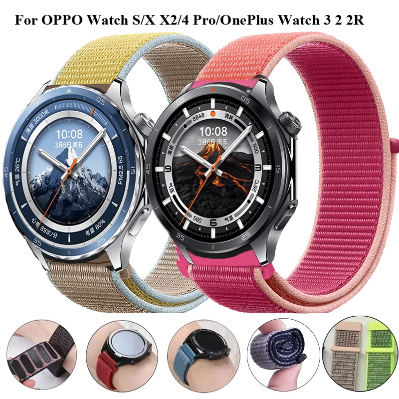 Durable 22mm Nylon Loop Wristband Strap - Versatile Fit