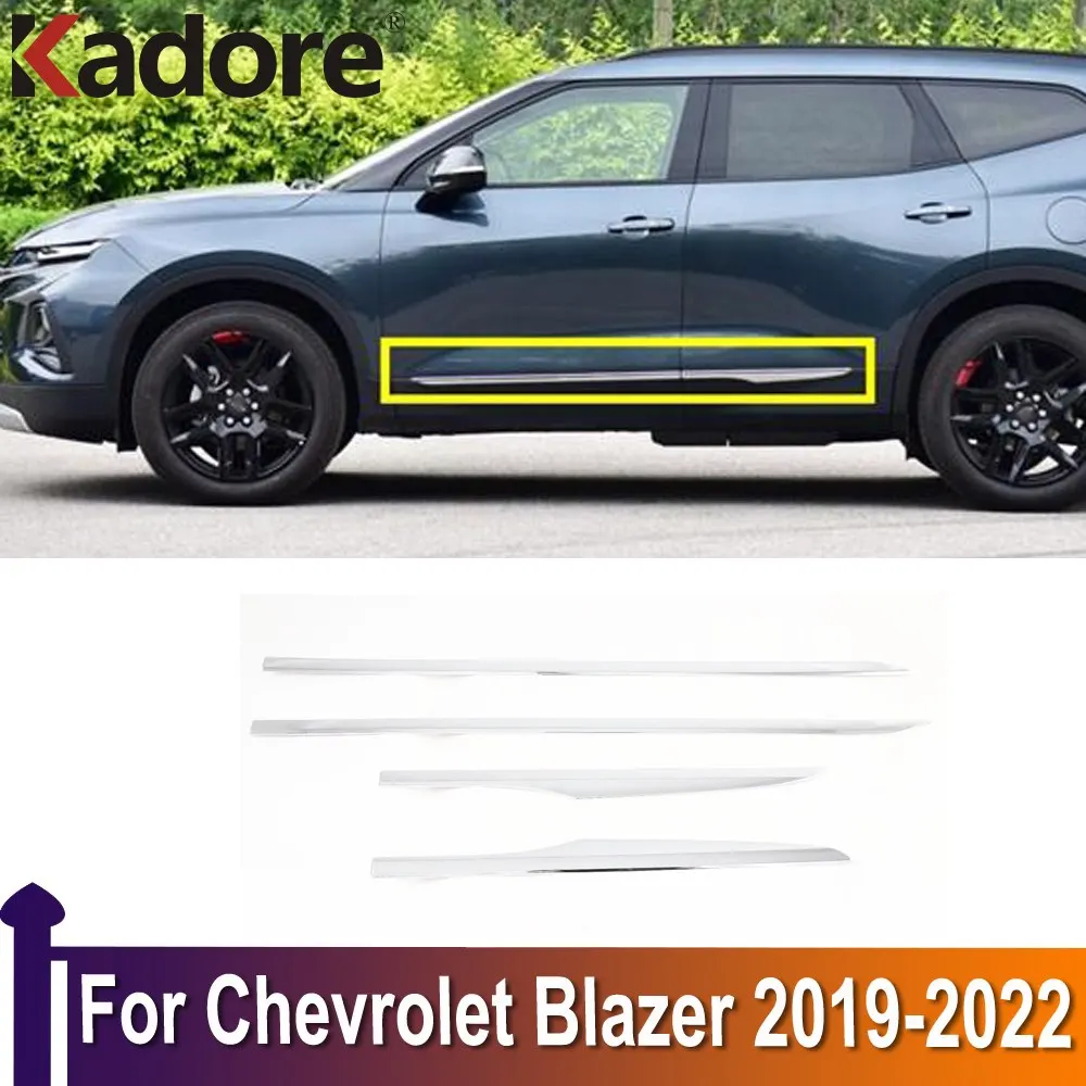 

Стайлинг автомобиля, внешние аксессуары для Chevrolet Blazer 2019 2020 2021 2022, хромированный корпус боковой двери, молдинг крышки, отделка