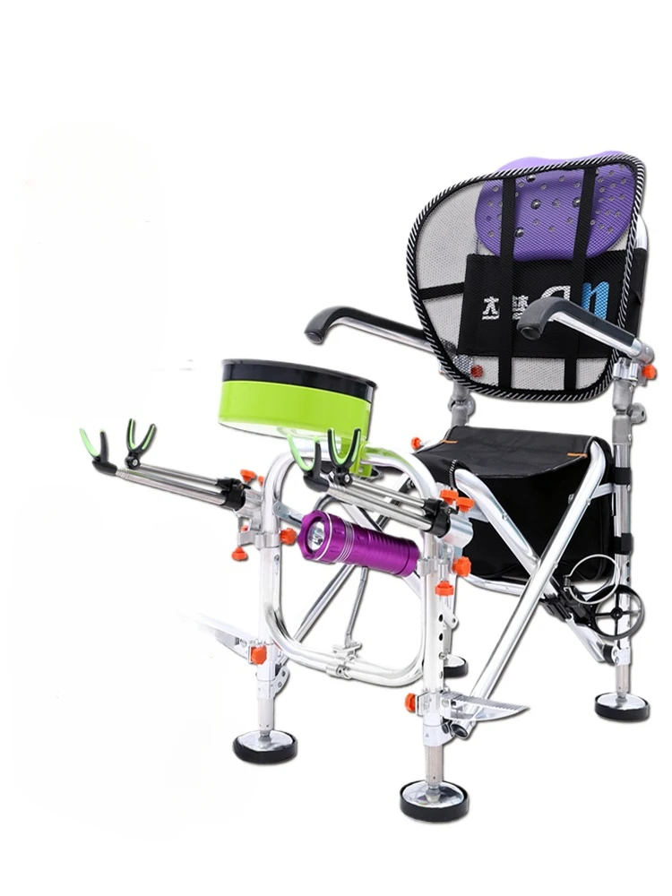 

The portable multifunctional folding fishing chair more terrain of portable wild small seats