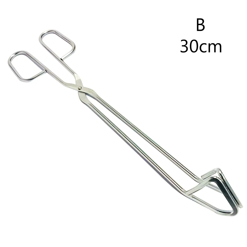 Kitchen Tong Heat Resistant Hollow-Out Barbecue Clip Food Tongs BBQ Accessories Stainless Steel Material For Kitchen BBQ