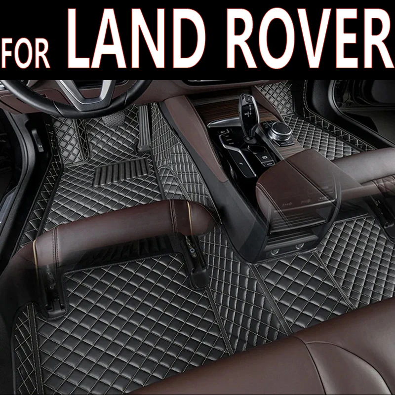 

Leather Car Floor Mats For LAND ROVER Evoque Conver Freelander 2 Velar Defender 90 Defender LR2 LR3 Car Accessories