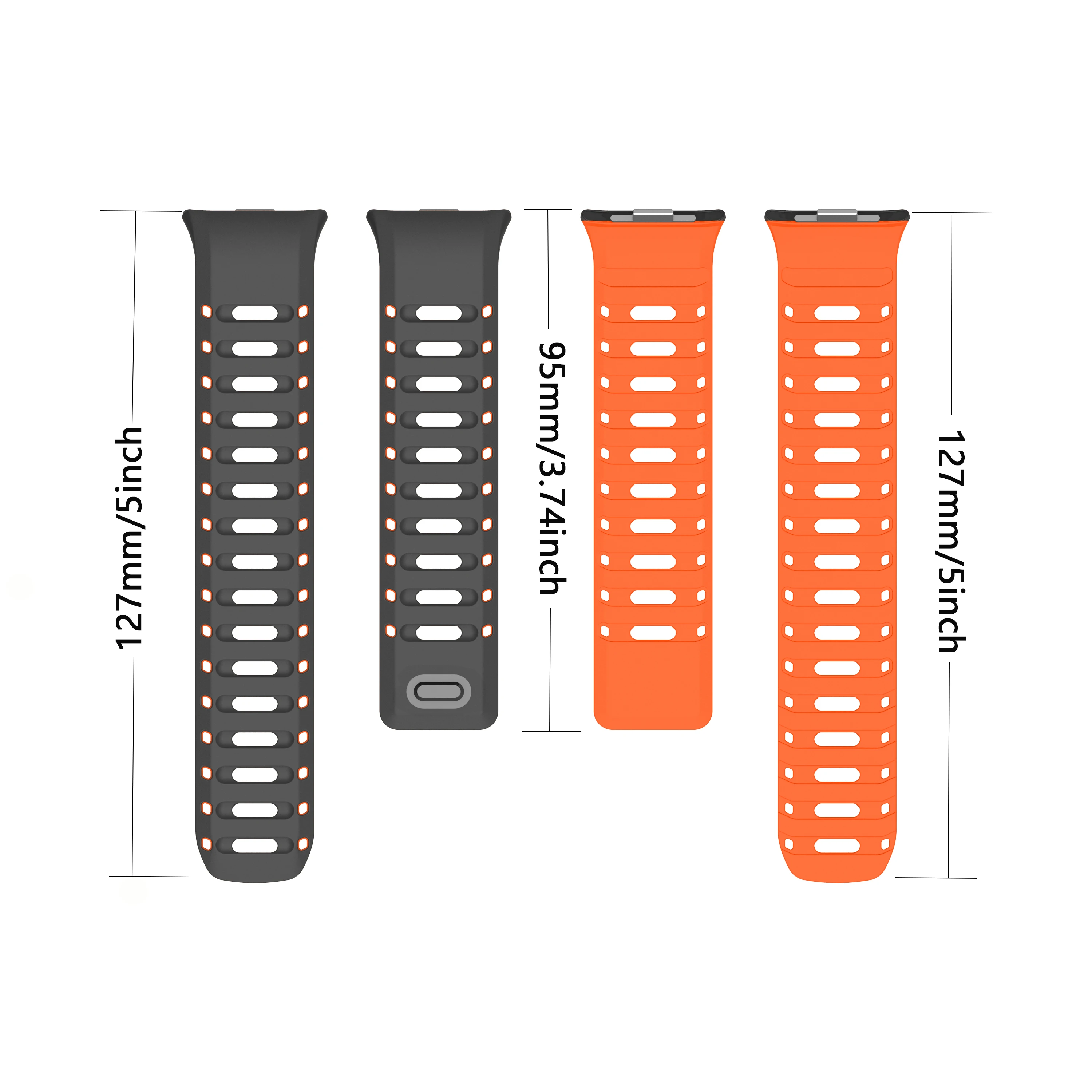 Magnetic Buckle Silicone Watch Strap – Universal Fit