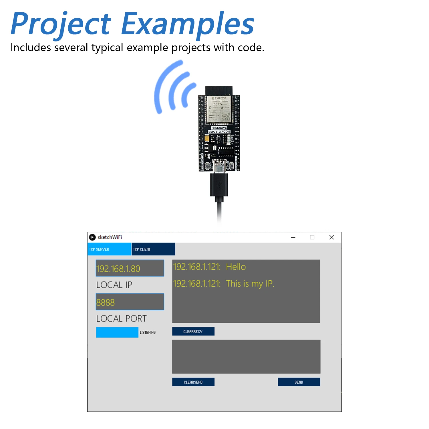 รูปสินค้า บอร์ดควบคุมไร้สาย ESP32 สำหรับโปรเจกต์ DIY