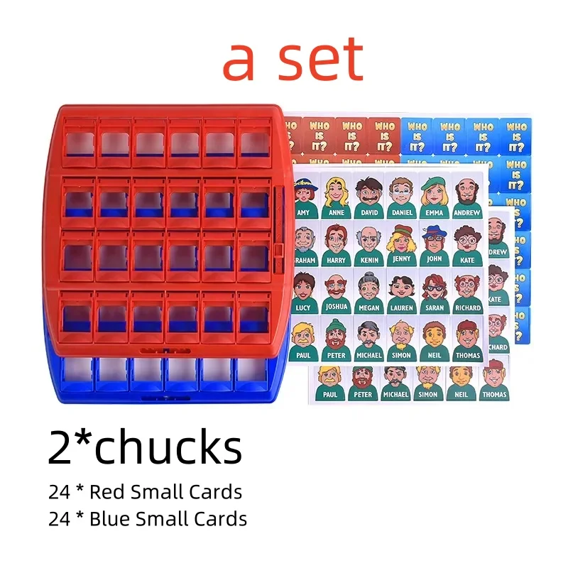 Jeu de société devinez qui je suis-interaction Parent-enfant raisonnement logique Puzzle pour enfants jouet d'échiquier