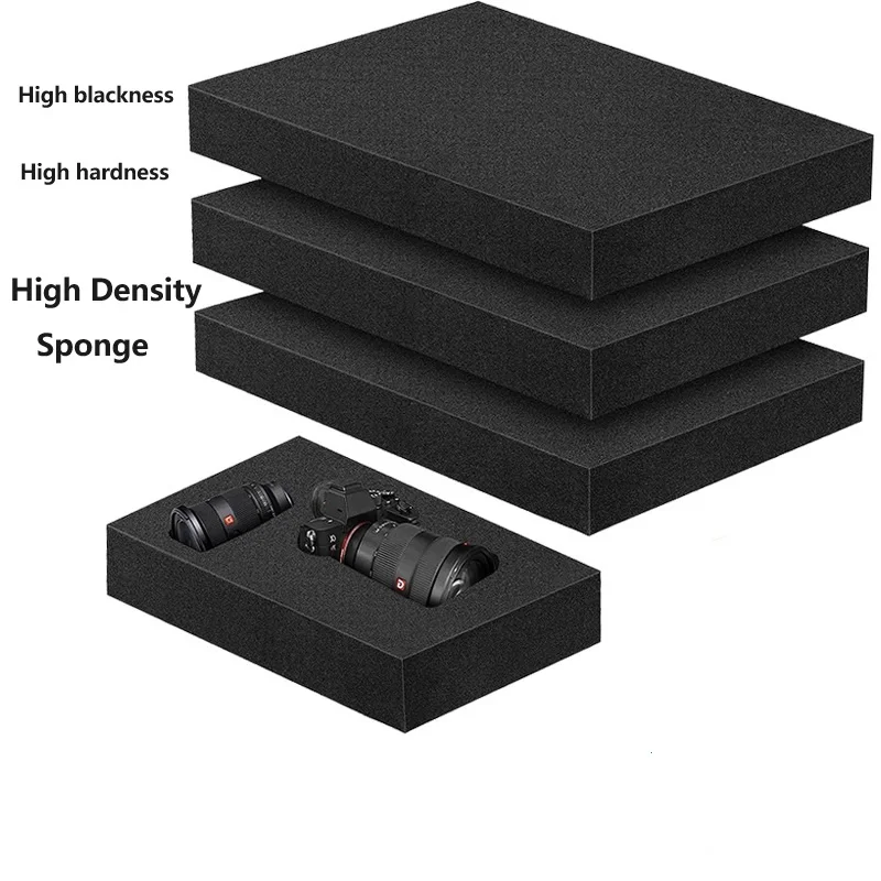 Hard Black Sponge High Density Gasket Shockproof Sponge Block Thin Sponge Pieces Gift Box Lining Filling Sponge Material 2