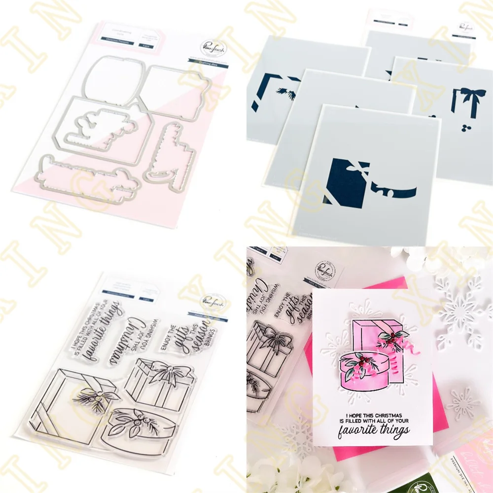 

Metal Cutting Dies Stamps Stencil for Scrapbook Diary Decoration Embossing Template DIY Greeting Card Handmad Christmas Presents