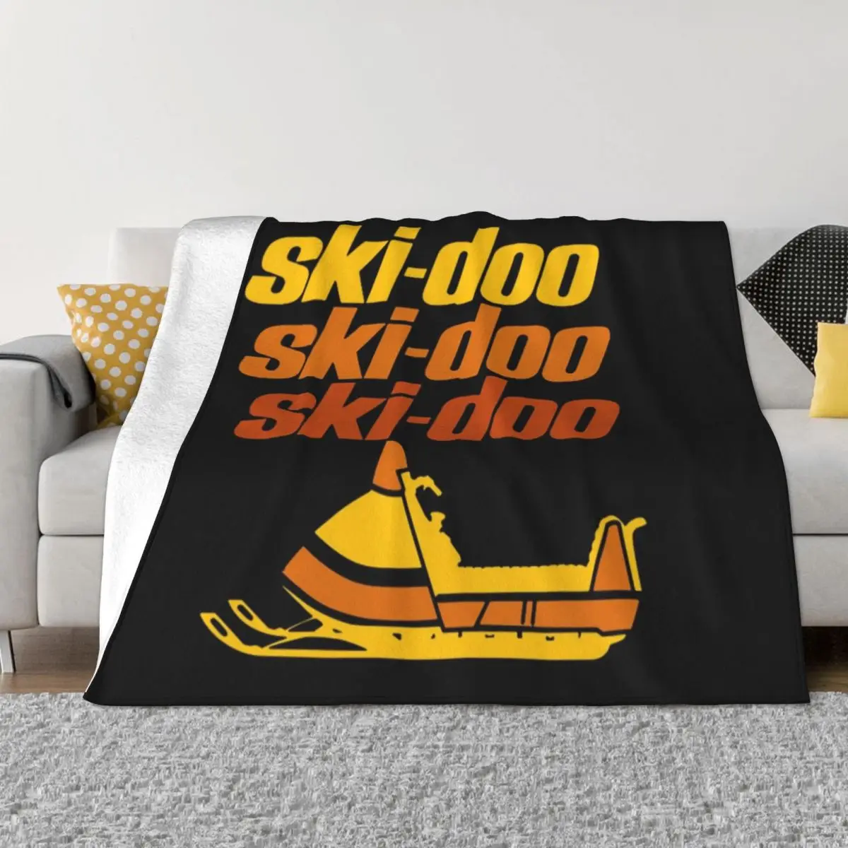 

Ski Doo T-ShirtSki Doo vintage Snowmobiles Throw Blanket christmas decoration Blankets For Bed blankets ands Blankets