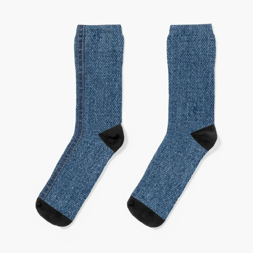 

Classic Blue Jeans Socks snow essential moving stockings cotton Ladies Socks Men's