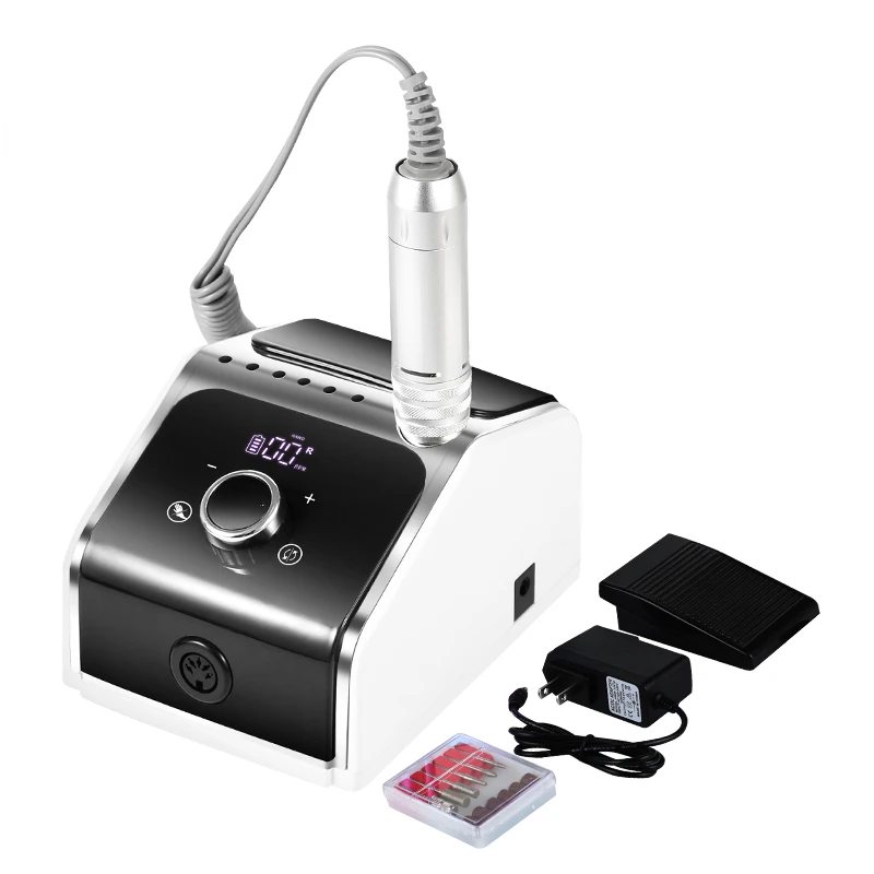 

35000RPM Portable Electric Nail Drill Manicure Machine For Acrylic Gel Polish Nails Sander Rechargeable Nail Art Salon Equipment