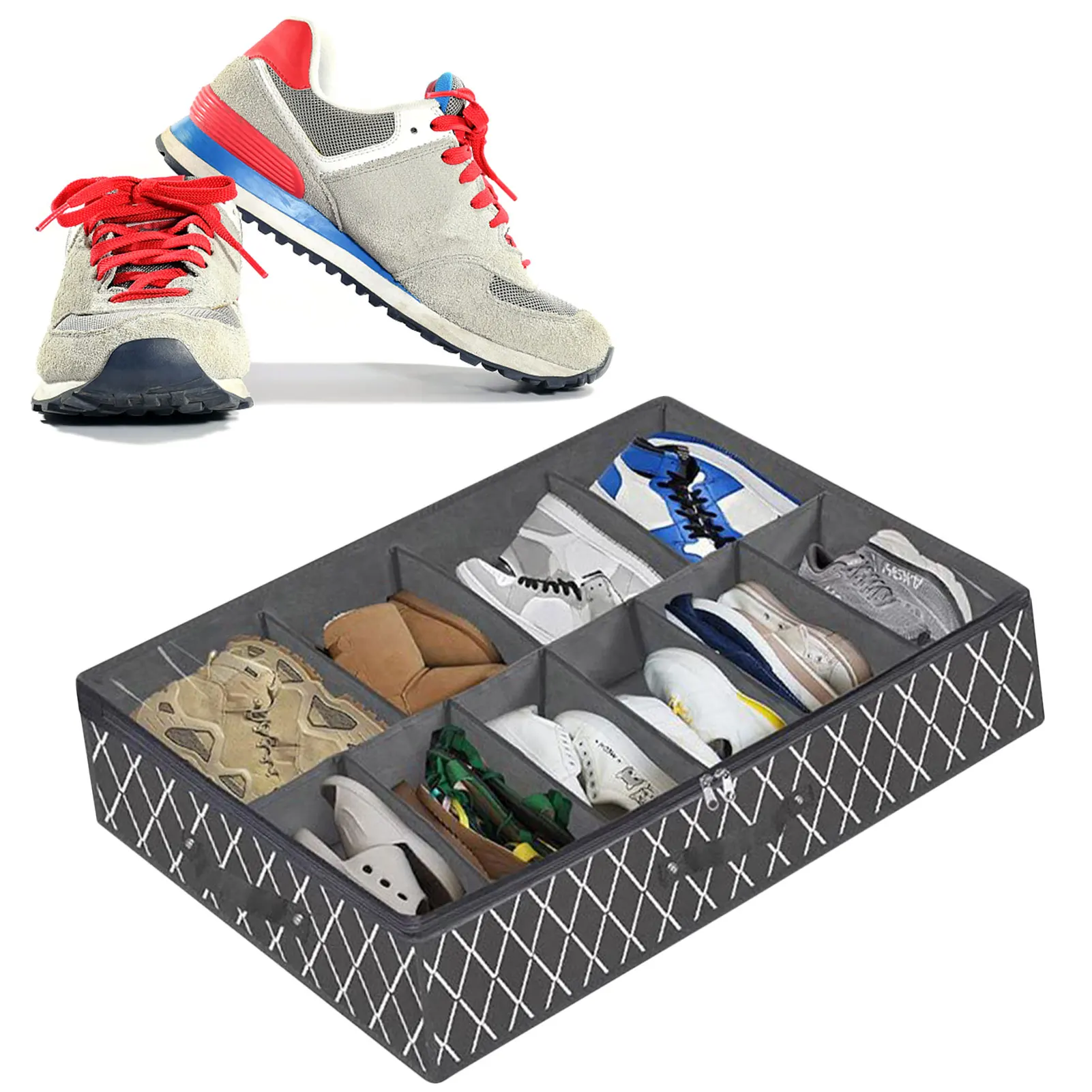 Shoe Box Shoes Storage Organizer Shoes Organizer Box Bed Closet