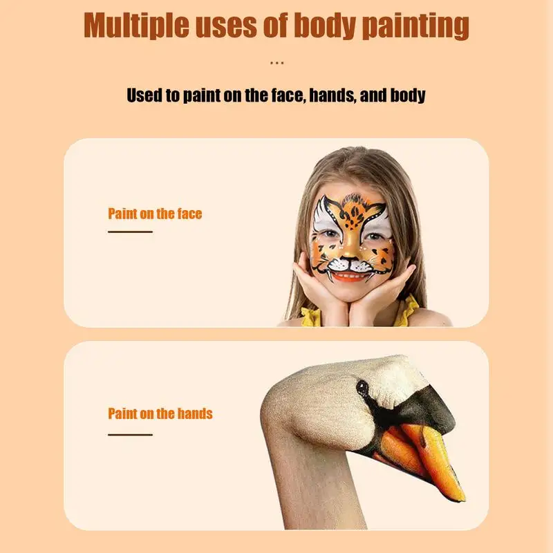 Face Paint Pens Makeup Washable Marker 8 Colors Pen Body Kit For Teens And Adults For Halloween Party Cosplay 3