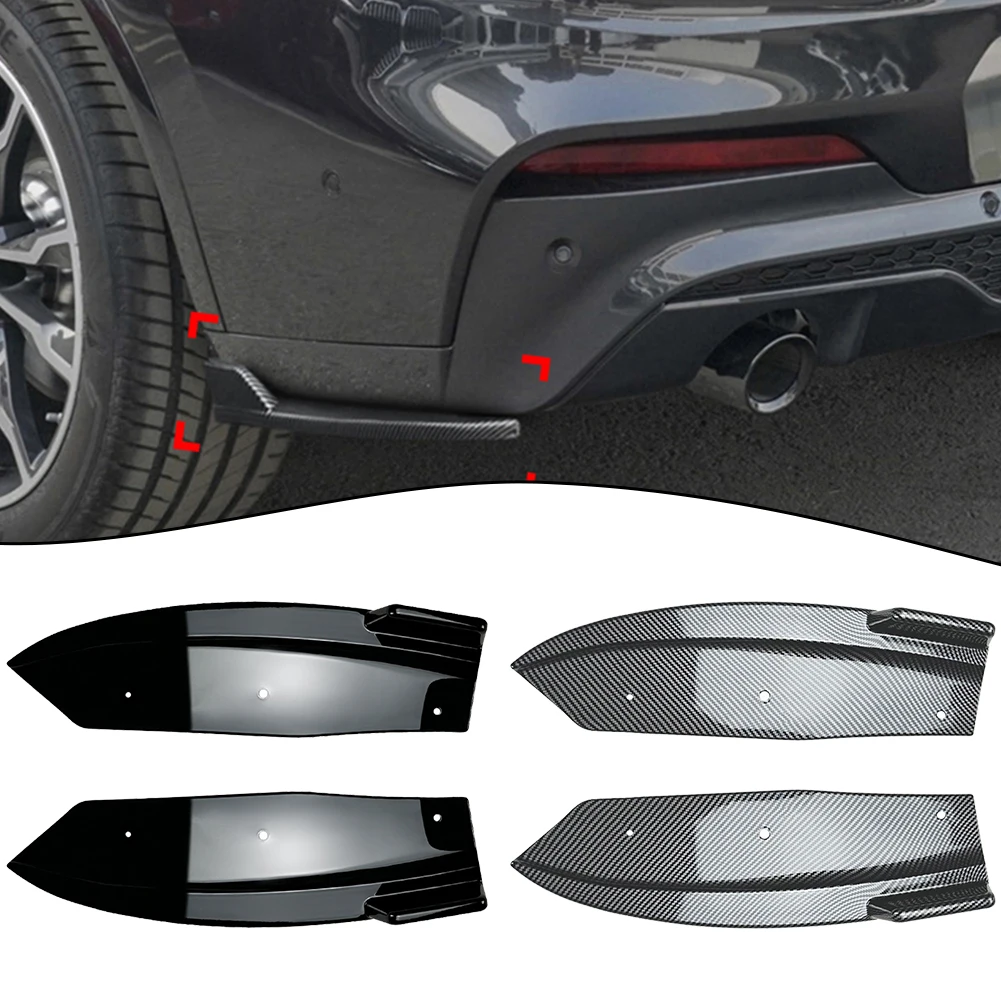 

Автомобильный задний Боковой бампер разветвители спойлер губы крыло отделка для BMW X4 G02 M Sport 2018-2021 автомобильные декоративные защитные накладки