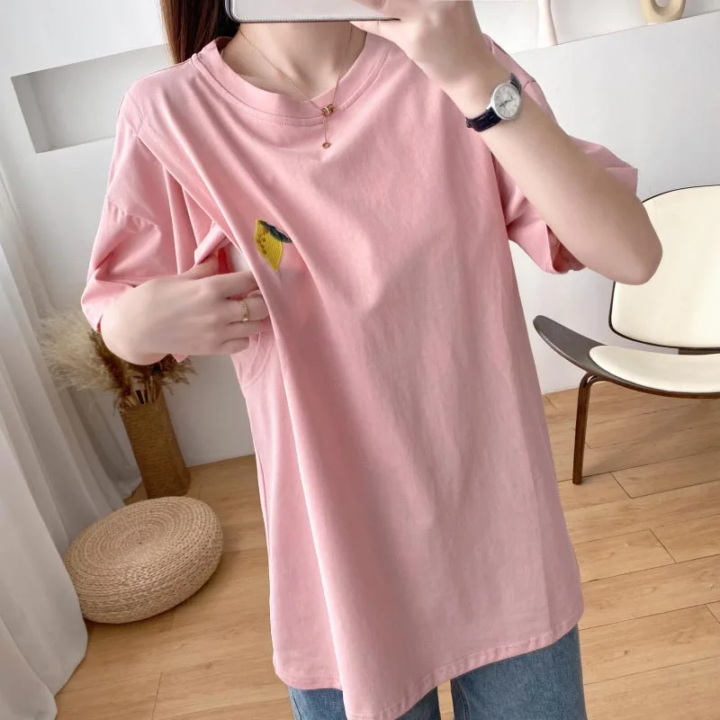 Maternity Nursing T-Shirt Top 98% Cotton Mother Nursing Tees Breastfeeding T Shirt for Pregnant Women Summer Pregnancy Top Wear 3